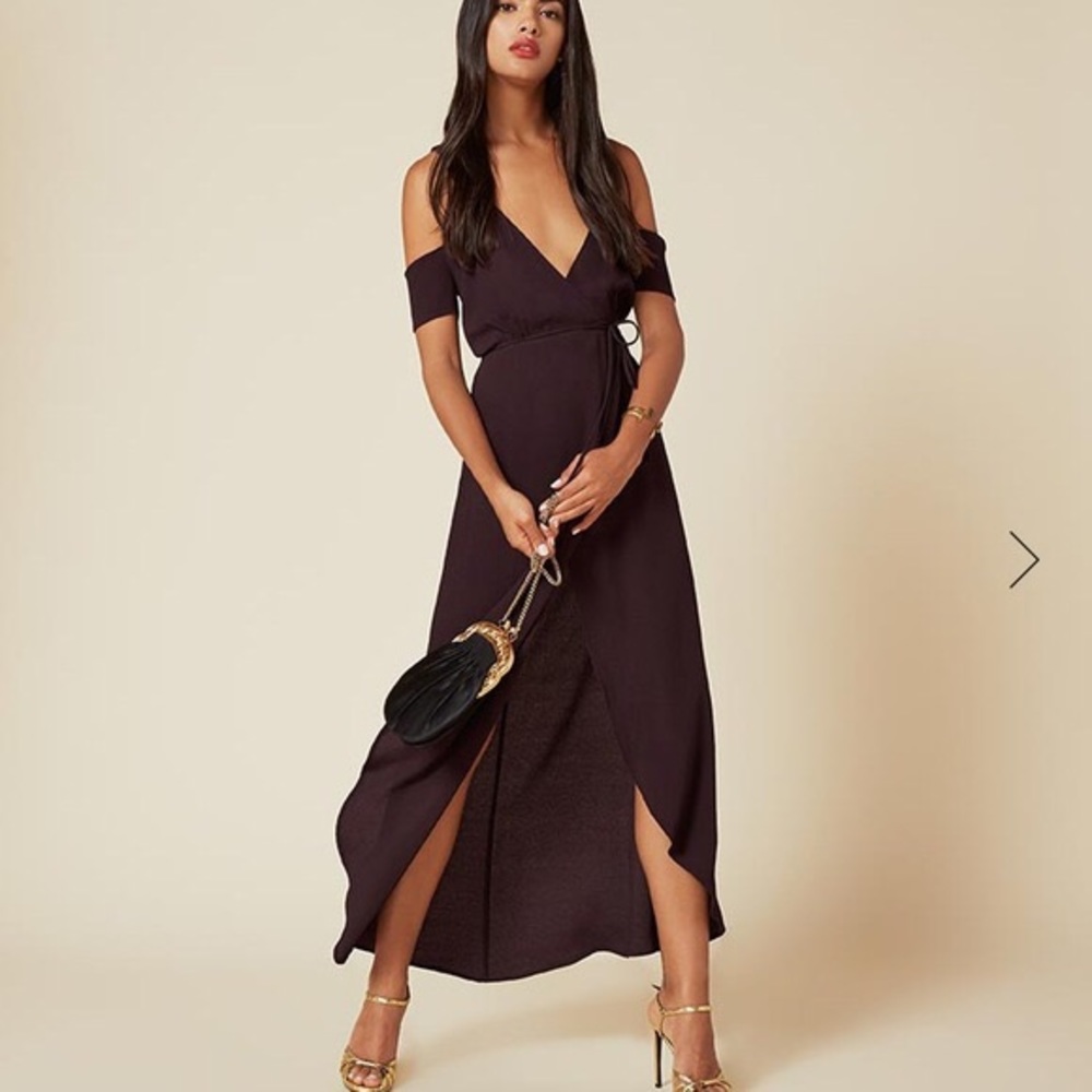 Reformation Jules Dress in Fig
